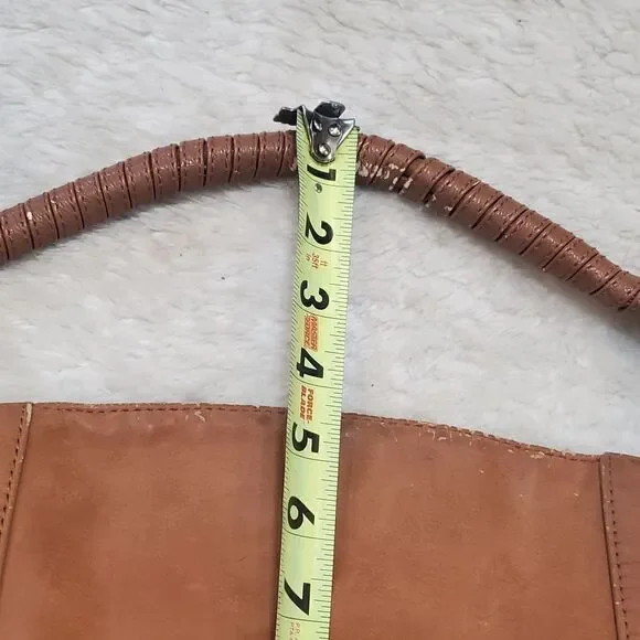 Olivia + Joy Slouchy Oversized Faux Leather Large Shoulder Bag with Tassels - Picture 6 of 13